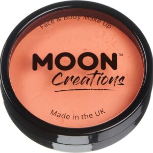 Moon Creations Pro Face & Body Makeup | Apricot | 36g | Professional Colour Paint Cake Pots for Face Painting | Face Paint For Kids, Adults, Fancy Dress, Festivals, Halloween