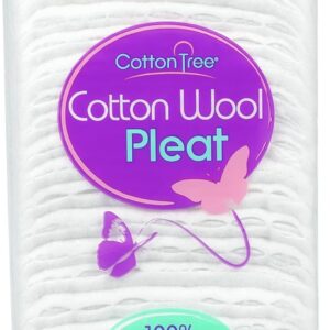 PREMIUM QUALITY 100% PURE COTTON WOOL PLEAT 80G ULTRA-SOFT COTTON TREE